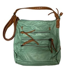 green and brown bueno crossbody